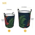 thumbnail image 5 of XMXT Collapsible Laundry Basket, Jungle Forest Fern Print Waterproof Laundry Hamper, 40L Multicolor, 5 of 8