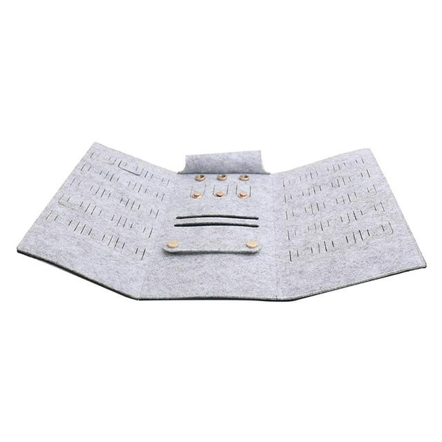 Bolsillo para guardar joyas jinwen plegable Gris oscuro
