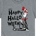thumbnail image 3 of Dr. Seuss - Happy Halloween Skeleton Cat - Toddler And Youth Short Sleeve Graphic T-Shirt, 3 of 6