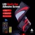thumbnail image 6 of Car Devil's Eye LED Matrix Panel: 35×7 in Black Flexible Light, 1536 RGB Lamp Beads, APP Customization+Remote Switch, for Truck/Shop Decoration, 6 of 8