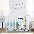 thumbnail image 3 of Sweet Jojo Designs Blue and Green Dino Playmat Tummy Time Baby and Infant Play Mat for Mod Dinosaur Collection, 3 of 4