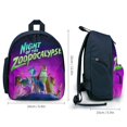 thumbnail image 2 of Noche de la Zoopocalipsis Mochila Escolar para Niños y Niñas, Mochila Infantil Ligera de Alta Calidad, Grande y Duradera Azul, 2 of 6
