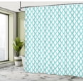 thumbnail image 5 of Ambesonne Traditional Shower Curtain, Morroccan Tiles, 69"Wx84"L, Turquoise, 5 of 5