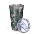 thumbnail image 2 of 16oz Tumblers Cute Hedgehog Pattern with Pioneer Flower Stainless Steel Vacuum Insulated Double Wall Travel Tumbler Cups Mug with Lid and Straw,Cleaning Brush for Coffee,Tea, 2 of 4