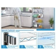 thumbnail image 5 of YRLLENSDAN 5 Tier Garage Shelving, Adjustable Metal Shelving, 1250 LBS Standing Kitchen Shelves, 72"x24"x18", Chrome, 5 of 7