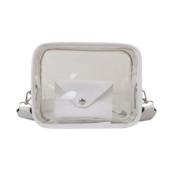 Clear Crossbody Purse Bag Shoulder Bag Clear Messenger Bags with Wallet for Concerts Festivals Sports Event for Women