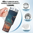 thumbnail image 3 of Logiee Starry Sky Cloud Puppy Print 40OZ Ice Bully Cup with Handle and Straw, Double Wall Stainless Steel Tumbler,Travel Coffee Cup with Lid, Summer Insulation and Cooling Cup, 3 of 8