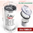 thumbnail image 3 of Birthday Gifts For Women - Christian, Religious, Encouragement, Spiritual Gifts For Mom, Wife, Couple - Christmas, Mothers Day Gifts, Unique Christian Tumbler, 20 Oz Stainless Steel Tumbler, 3 of 6