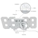 thumbnail image 3 of Reloj de pared Irfora Reloj de pared LED 3D multifuncional Bloqueo de mesa digital Pantalla de temperatura Reloj despertador de pantalla grande para el hogar Sala de estar Oficina Almacén Irfora Reloj de pared, 3 of 7