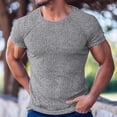 thumbnail image 2 of Mens Soft T-Shirt Short Sleeve Pack Crew Neck Graphic Tees Shirt Lightweight Undershirt Cotton Tops Fashion Casual Athletic Short Sleeve (Grey,M), 2 of 6
