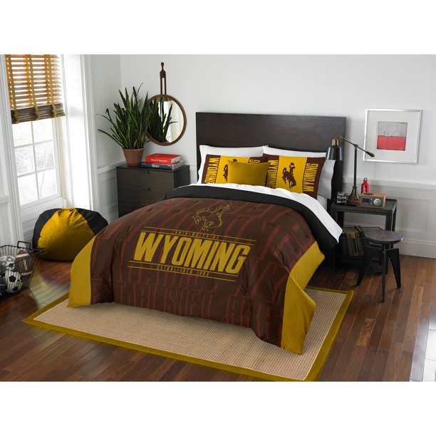 NCAA Wyoming Cowboys "Modern Take" Bedding Comforter Set
