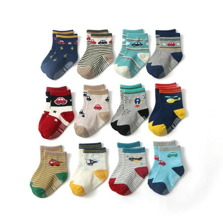

Yinguo Children Pairs Of Cartoon Non-slip Socks Socks Socks 12 Socks