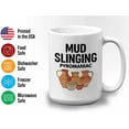 thumbnail image 3 of Pottery Maker Mug White 15oz - Mud Slinging - Maker Clay Artist Ceramics Hobby, 3 of 7