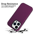 thumbnail image 4 of SaniMore for iPhone 14 Pro 6.1" 2022 Case, Hybird Tri-layer Heavy Duty Protecetive Slim Silicone Shockproof Shell [Soft Anti-Scratch  Anti-Fingerprint] [Military-Grade Drop Tested], Purple, 4 of 6