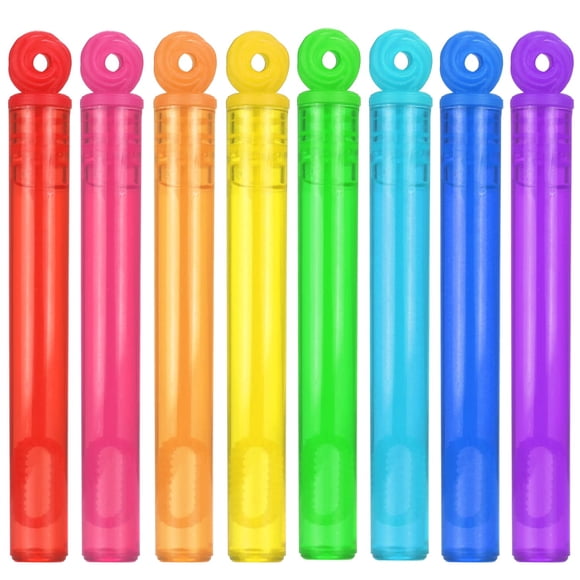 Surtido de Mini Varitas de Burbujas de 32 Piezas y 8 Colores, Favores de Fiesta, Juguetes para Niños, Celebración de Navidad, Acción de Gracias, Año Nuevo, Cumpleaños Temático, Boda, Hora del Baño, Ve