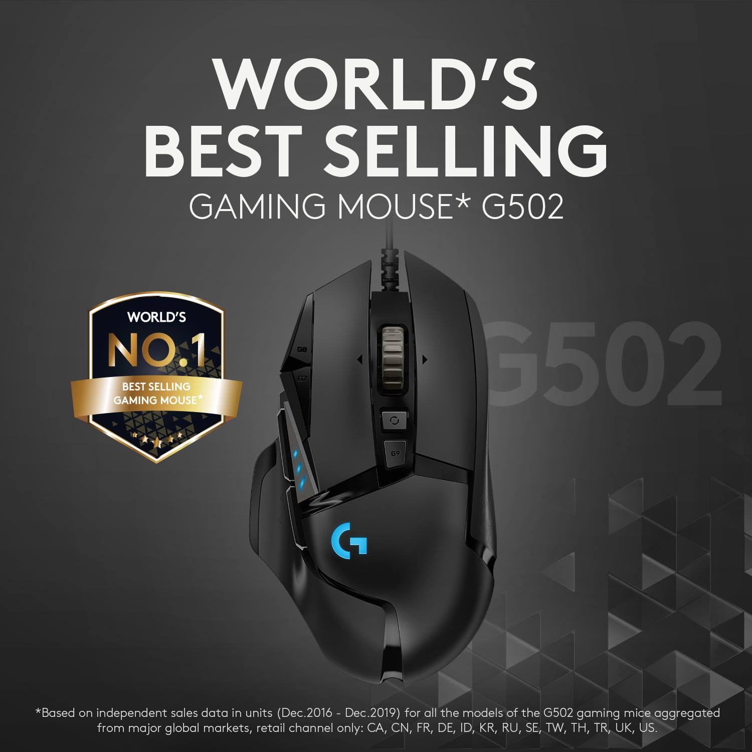 Logitech G502 Hero High-Performance Wired Gaming Mouse, RGB, 11  Programmable Buttons, Black 