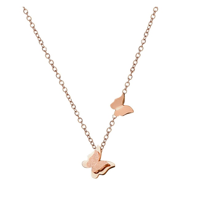 Collier pour Femmes Mode Design Spécial Diamant Acier Titane Brillant Collier Clavicule Collier Croix pour Femmes