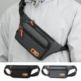 thumbnail image 1 of Fiudx Riñonera Ajustable para Hombre, Ideal para Deportes Al Aire Libre, con Cremallera Impermeable, Ligera y Cómoda, con Múltiples Opciones de Uso, Ideal para Novios, 30 X 4 X 14 Cm., 1 of 7