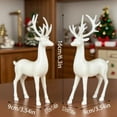 thumbnail image 5 of Yammee Realistic Reindeer Figurines Christmas Decorations Deer Animal Model Xmases Holiday Winter Mantle Shelf Centerpieces, 5 of 17