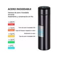 thumbnail image 3 of Termo Digital Inteligente de Acero Inoxidable 500 ml con Pantalla LED de Temperatura Aislado al Vacío y Infusor para Té Ideal para Oficina y Viajes, 3 of 8