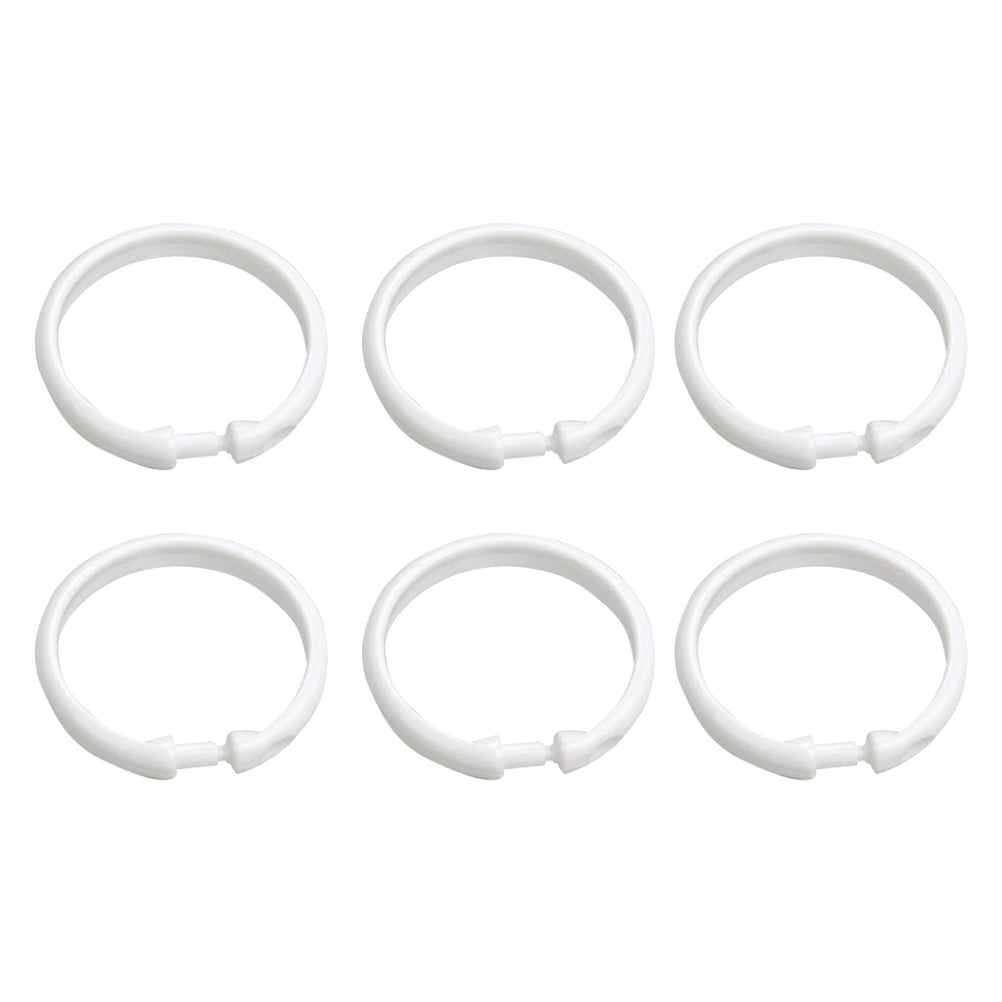 Frcolor Curtain Shower Rings Hooks Bathroom Rod Hook Hangers Clips