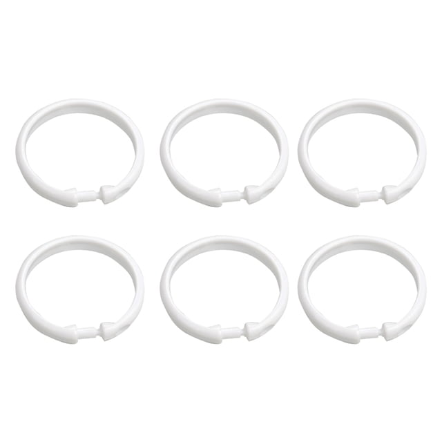 MasteelfCA 36 Pcs Crochets de Rideau de Douche Ronds Anneaux de Douche pour Rideau