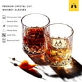 thumbnail image 2 of LEMONSODA Crystal Cut Old Fashioned Whiskey Glasses (Packs of 4) - 10oz Ultra-Clear Premium Lead-Free Crystal Glass Tumbler For Drinking Bourbon, Scotch, Cognac, Cocktails, 2 of 7