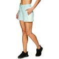 thumbnail image 3 of Reebok Womens Journey Color Block French Terry Shorts with Pockets, Sizes XS-XXXL, 3 of 4