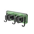 thumbnail image 2 of Ovzne Two Clip Hook Transparent Backboard No Punching Hook Stainless Steel Mop Clip No Punching Mop Metal Hook Bathroom Brooms Mop Storage Rack On Clearance, 2 of 6