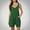 Green, variant on Women's Summer Ribbed Shorts Rompers Loose Casual Sleeveless V Neck Shorts Overalls Jumpsuit with Pockets
