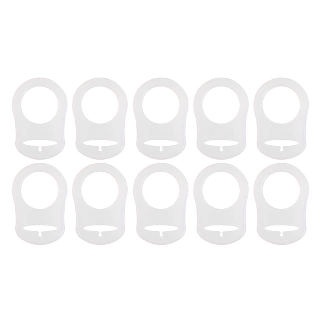 10 Unids Silicona Botón Chupete Titur Clip Adaptador Para / Sunnimix Anillos de silicona para chupete