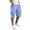 52Light Blue266, variant on XAOFW Casual Mens Shorts With Straight Pocket For Everyday Wear Lightweight Cargo Shorts For Men Stylish Bottoms L