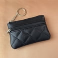 thumbnail image 6 of Multi-functional PU Leather with Key Ring Women Clutch Card Holder Mini Coin Purse Key Chain Wallet Money Bag BLACK, 6 of 8
