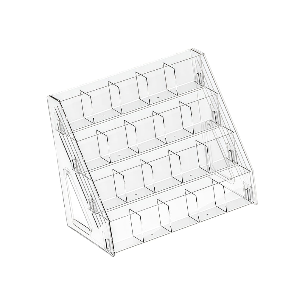 Large Capacity Marker Organiser Clear Acrylic Marker Pen Storage Rack for Desk
