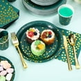 thumbnail image 6 of 560 Pcs Dark Green and Gold Party Supplies for 80 Guests Disposable Dinnerware Sets, 6 of 6