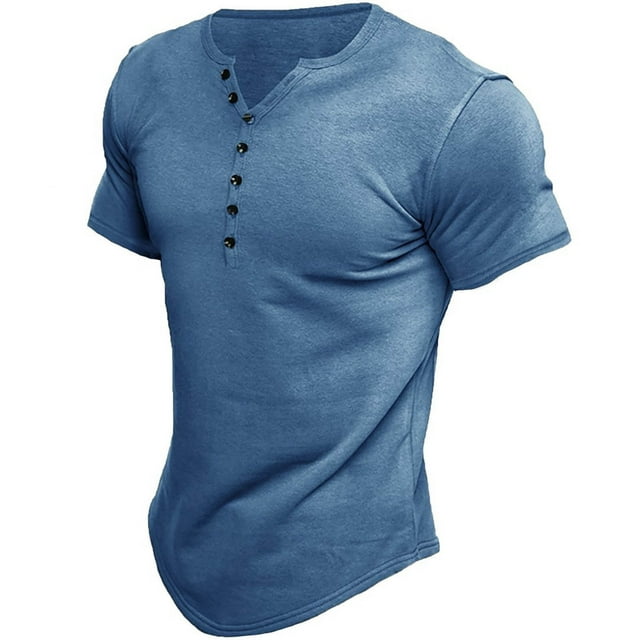 T-shirt de Sport Décontracté à Manches Courtes et Col Rond pour Hommes