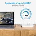 thumbnail image 5 of Cables De Conexión Cat6 De 6 Pies (Paquete De 6) Cable Ethernet Cat 6 24Awg Cca Cable Utp Red Internet Cable Compatible Para Pc Portátil Enrutadores Conmutadores Servidores Impresoras Rj45 Lan Con 25, 5 of 5