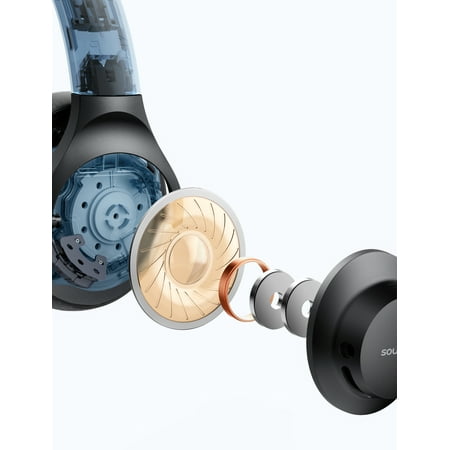 Anker - Soundcore Life 2 Wireless Noise Cancelling Over-the-Ear Headphones - Black