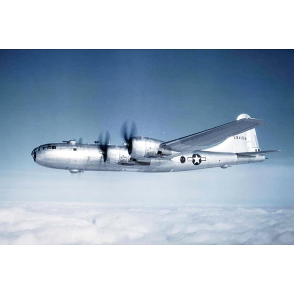 24x36 gallery poster, B-29 Superfortress Bomber on a long-range mission