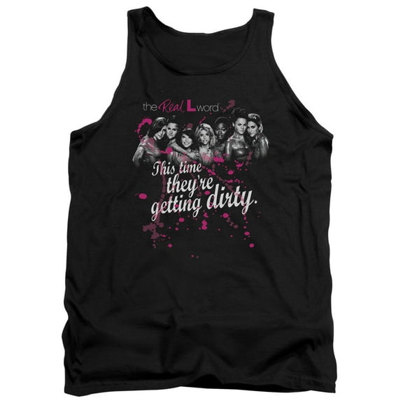 The Real L Word Dirty Adult Tank Top Black