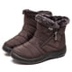 thumbnail image 1 of Botas de tacón de 11 cm impermeables al tobillo de piel gruesa y ligera de invierno para mujer, 1 of 2