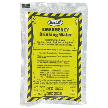 Photo 1 of 12 Mayday Emergency Drinking Water Pouches Survival bug-out/disaster kit -Hiking
