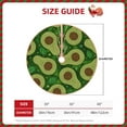 thumbnail image 4 of Kll Big Colorful Avocados Christmas Tree Skirt 48",Party Decorations Farmhouse For Christmas Decorations Holiday Party, 4 of 8