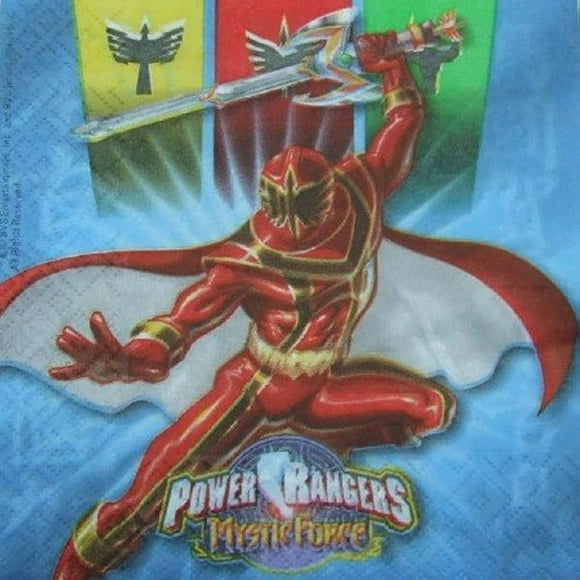 Power Rangers 2 Ply Red Power Ranger Napkins (Pack of 20)