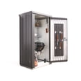 thumbnail image 3 of Equipment Locker 90 - 3' x 2.7' x 6' - Dark Gray with Lockable Handle, 3 of 9