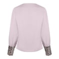 thumbnail image 4 of Ichuanyi Womens Fall Tops, Women Leopard Printing Flared Sleeve Long Sleeve Botton V-Neck Shirt Blouse Tops, 4 of 5
