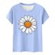 thumbnail image 5 of Camiseta de Manga Corta de Verano para Mujeres con Estampado Casual de Moda con Cuello Redondo, 5 of 5