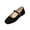 9# Black, variant on Ballet Flats for Women Slip On Square Toe Formal Wedding Flats Shoes with Low Arch Fashion Soft Sole Loafers Canvas Retro Shoes Orange 40