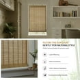 thumbnail image 4 of LazBlinds Cordless Bamboo Blinds, Bamboo Roll Up Shades for Windows, Light Filtering Hanging Window Blinds, Bamboo Shades for Patio Indoor/Outdoor Porch, 35'' W x 72'' H, Natural, 4 of 6