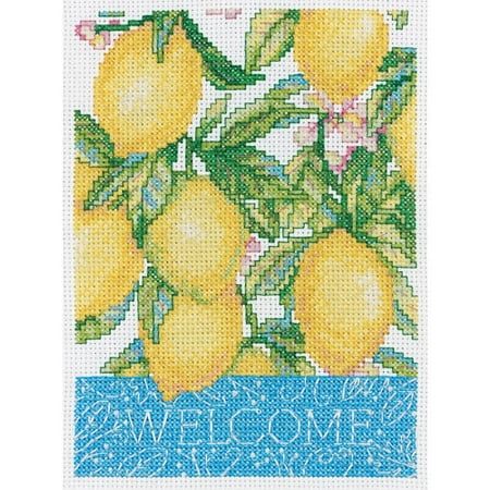 Bucilla Counted Cross Stitch Mini Kit, Welcome
